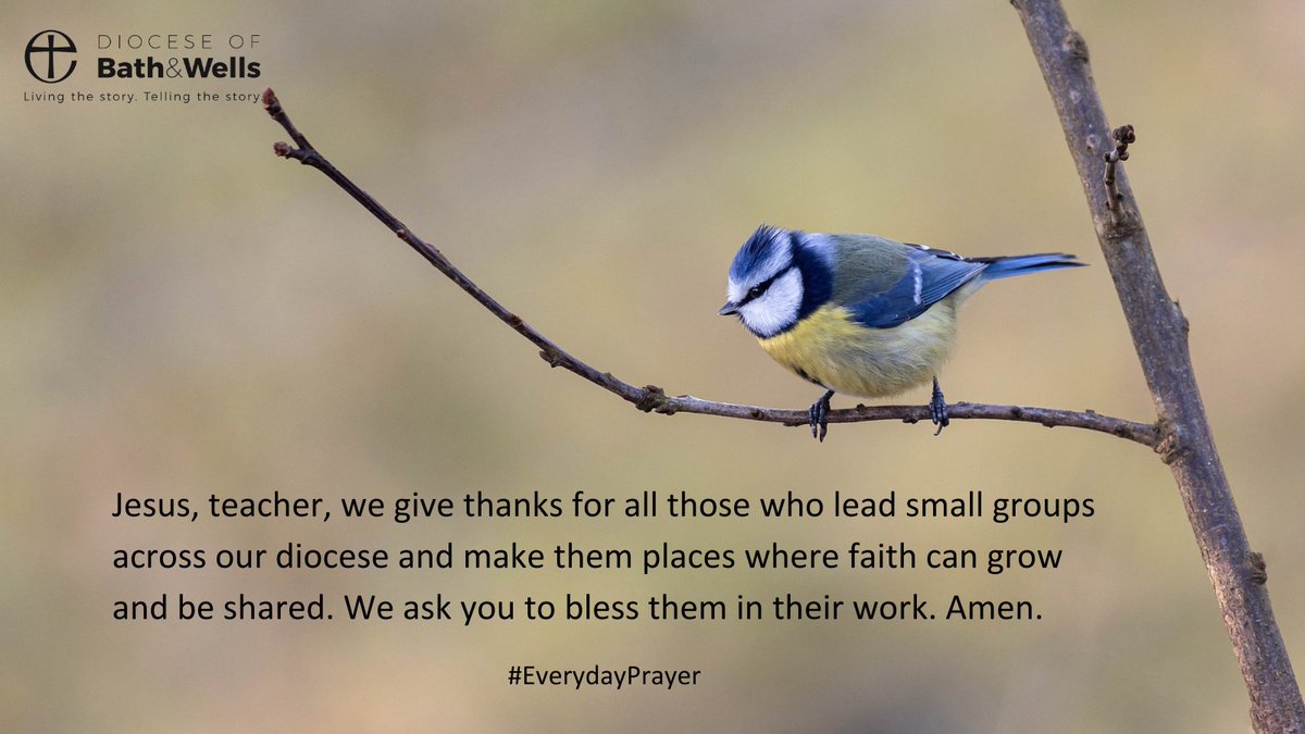 BathWells's tweet photo. Jesus, teacher, we give thanks for all those who lead small groups across our diocese and make them places where faith can grow and be shared. We ask you to bless them in their work. Amen.
#EverydayPrayer #faithgroups #faith https://t.co/VACdIZ9qcP