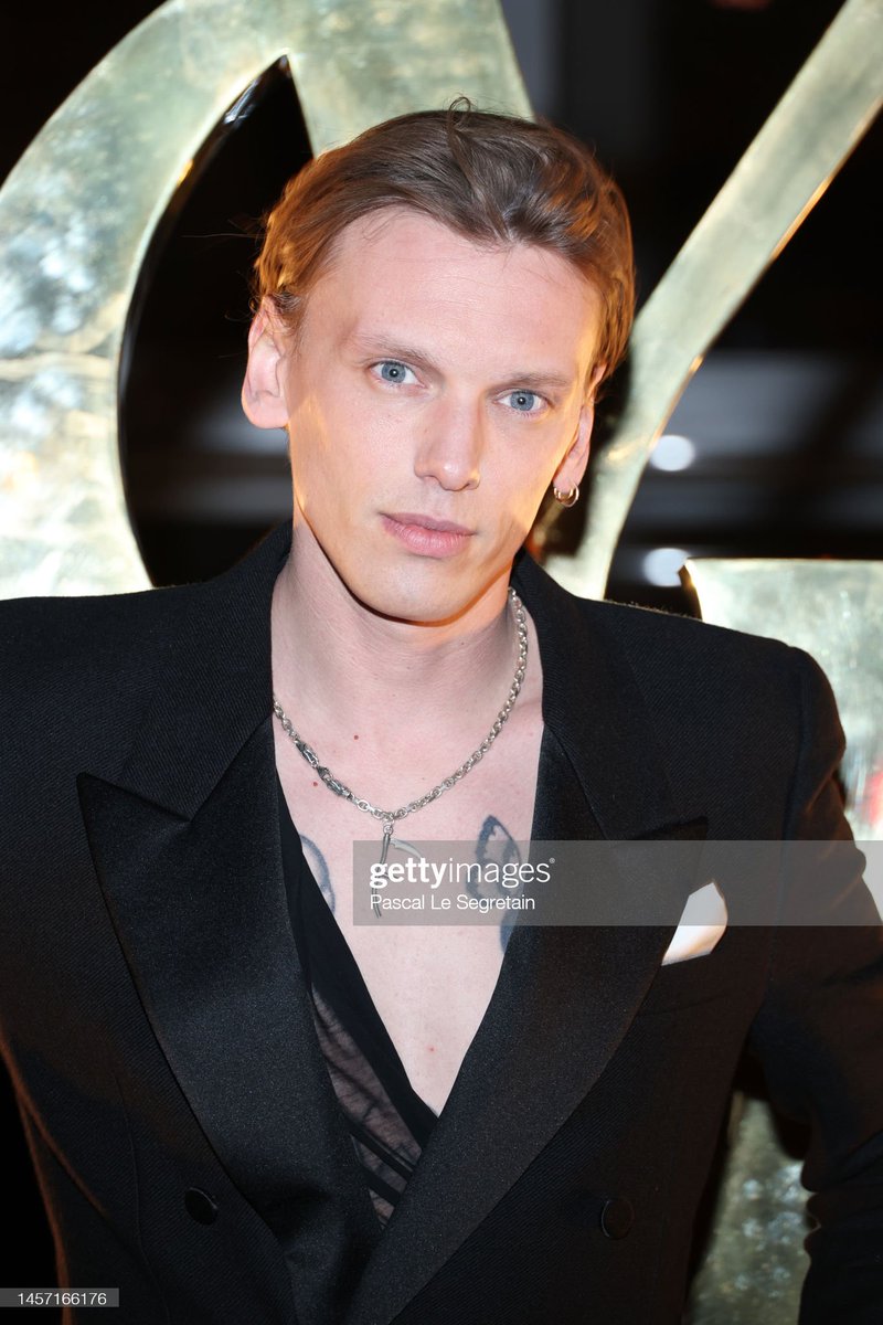 LIZ2841's tweet photo. . @Jamiebower attends the Saint Laurent Menswear Fall-Winter 2023-2024 show as part of Paris Fashion Week on January 17, 2023 in Paris, France. https://t.co/O2TqxV4kpI