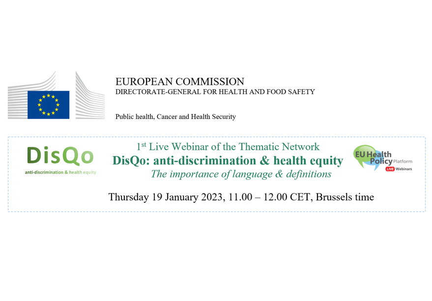 Reminder - You can still join us tomorrow at 11.00 CET for the first #DisQo webinar on #racism, #discrimination and #HealthEquity.

Registration 👉🏾ecconf.webex.com/weblink/regist… 

Programme 👇🏾