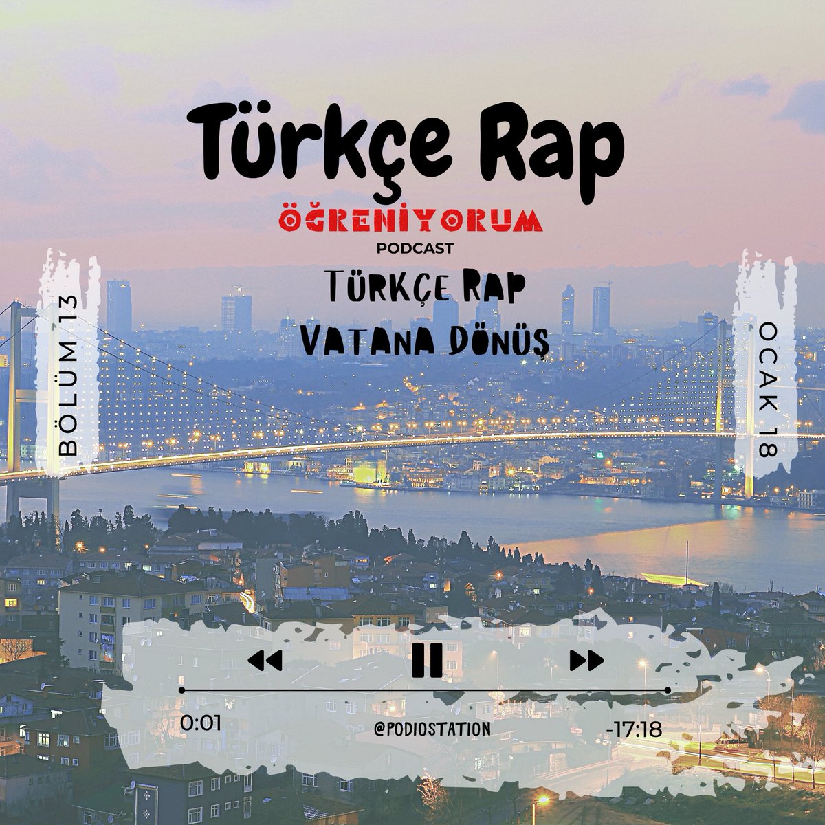 Podiostation's tweet photo. Türkçe Rap Öğreniyorum #podcast serisi 13. bölümünde, Türkçe Rap’in yurda dönüşü hakkındaki sohbetleri ile sizleri geçmişe ışınlıyor!

Bölüm konuları ve sanatçıları: #TükçeRapVatanaDönüş #Ceza #Barikat #SilahsızKuvvet #Yener #Dumanyak #Turbo

Bölüm Linki: https://t.co/vva0w87uZk https://t.co/mrGwvnl8Nr