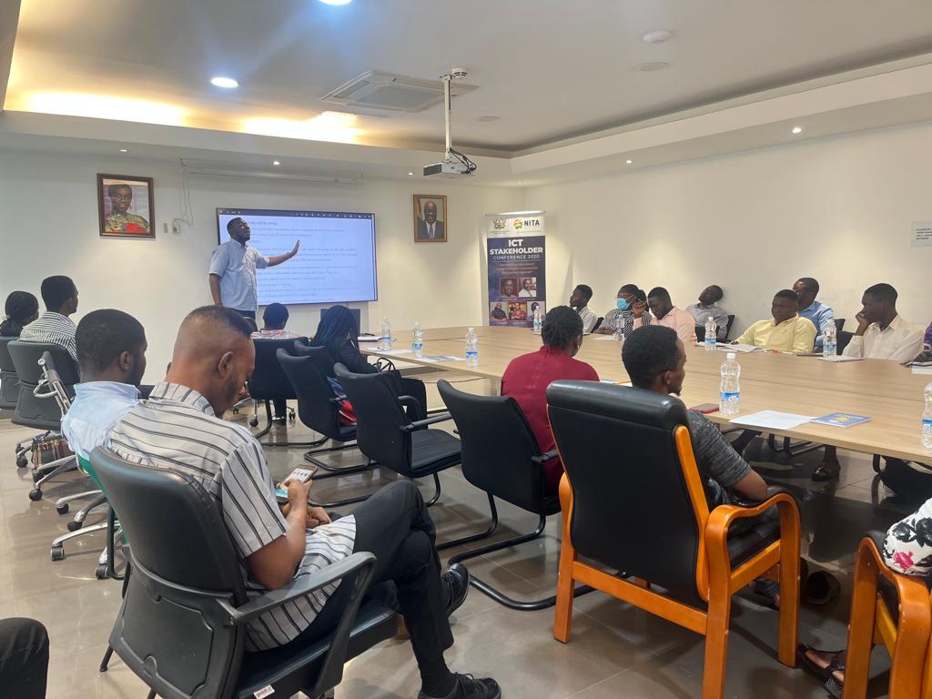 NITAGhana's tweet photo. Scenes from @NITAGhana's 3-days National ICT policy training for IT professionals at the National Council for Persons with Disability @GhanaPresidency
@mocghana @GIFECGhana @UrsulaOw
#IT #DigitalisationAgenda #DisabilityTwitter #ICT #ICT4D https://t.co/Gc9KccnLoq