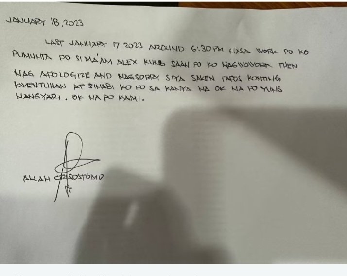 Ok na po c Alex Gonzaga at ang waiter na c Allan, ni hndi issue sa waiter ang nangyari... so sa mga mapapait jan move on na dw po kayo..akala nyo naman kung cno kayong mga perpekto..

#just saying...