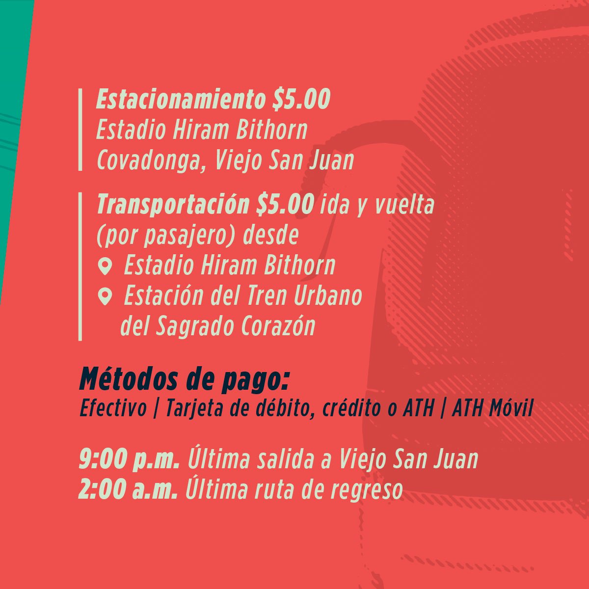 SJCiudadCapital's tweet photo. [Transportación] Conoce en detalle el estacionamiento y la transportación disponible para las Fiestas de la Calle San Sebastián. #SanSe2023 #BrillaLaTradición 1/2 https://t.co/4s3hINw2iE