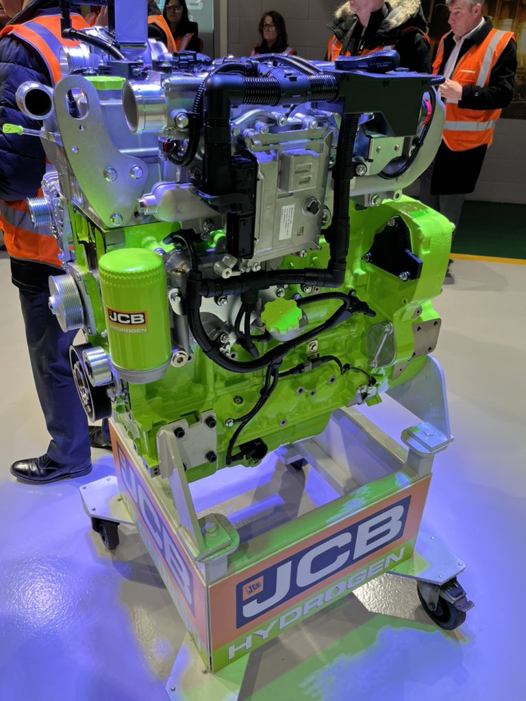 moorecom's tweet image. JCB takes the wraps off its new hydrogen combustion engine. @JCBmachines @JCBna @Equipment_World