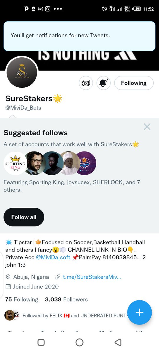 Franklin049's tweet photo. @UNDERATEDPUNTER @MiviDa_Bets @ugly_ikay Following 08134771468 sportybet https://t.co/AOzYjCHErX