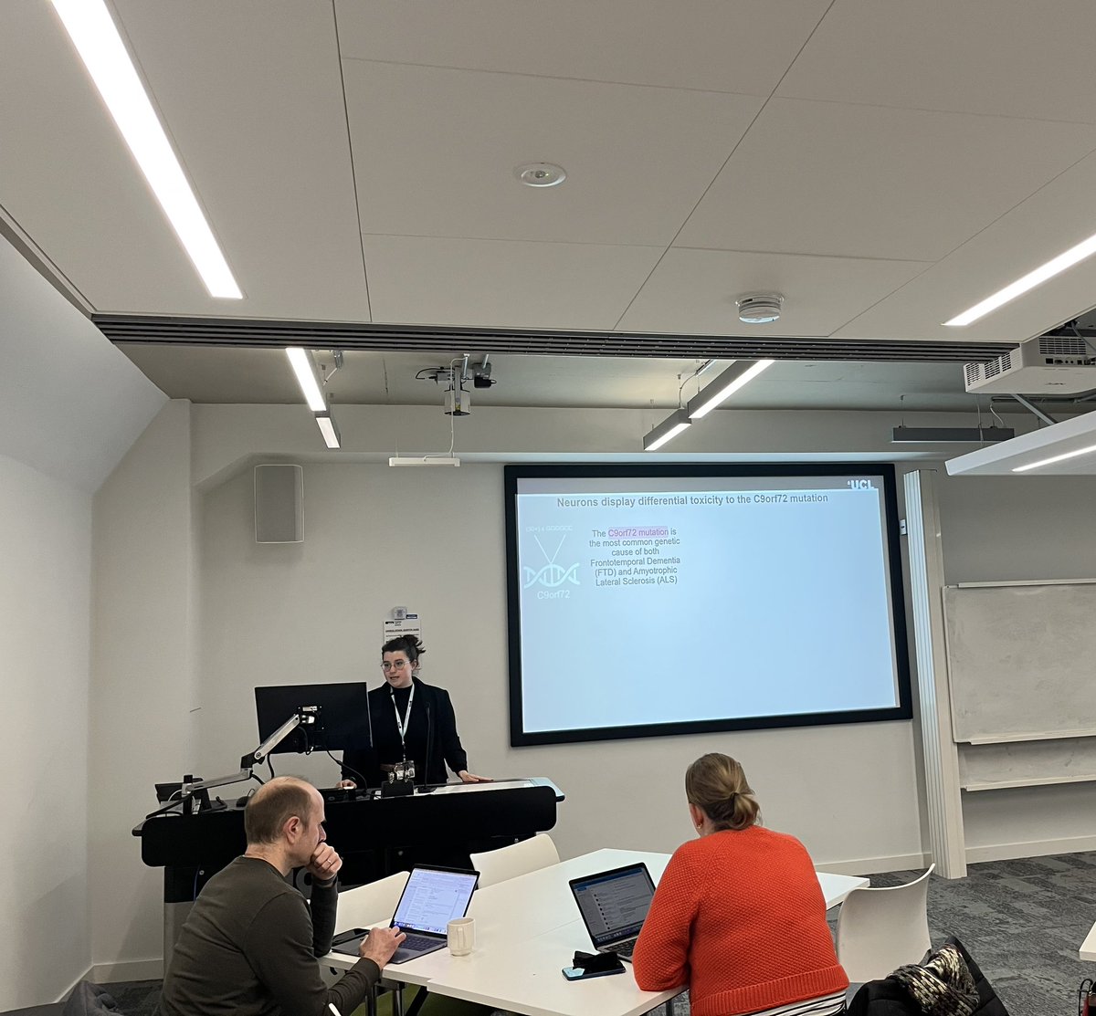 UCL Birkbeck MRC DTP (@uclbbk_mrcdtp) on Twitter photo Georgina Mills closes our first round of presentations discussing psychotic disorders. Other rotations focussed on toxicity C9orf72, GRIA2 variants underlying neurological disease and CRISPRa Gene therapy for pain. Thanks to <a href="/SelinaWray/">Selina Wray 🙉 ▫</a> for chairing this extraordinary NMH session Georgina Mills closes our first round of presentations discussing psychotic disorders. Other rotations focussed on toxicity C9orf72, GRIA2 variants underlying neurological disease and CRISPRa Gene therapy for pain. Thanks to <a href="/SelinaWray/">Selina Wray 🙉 ▫</a> for chairing this extraordinary NMH session