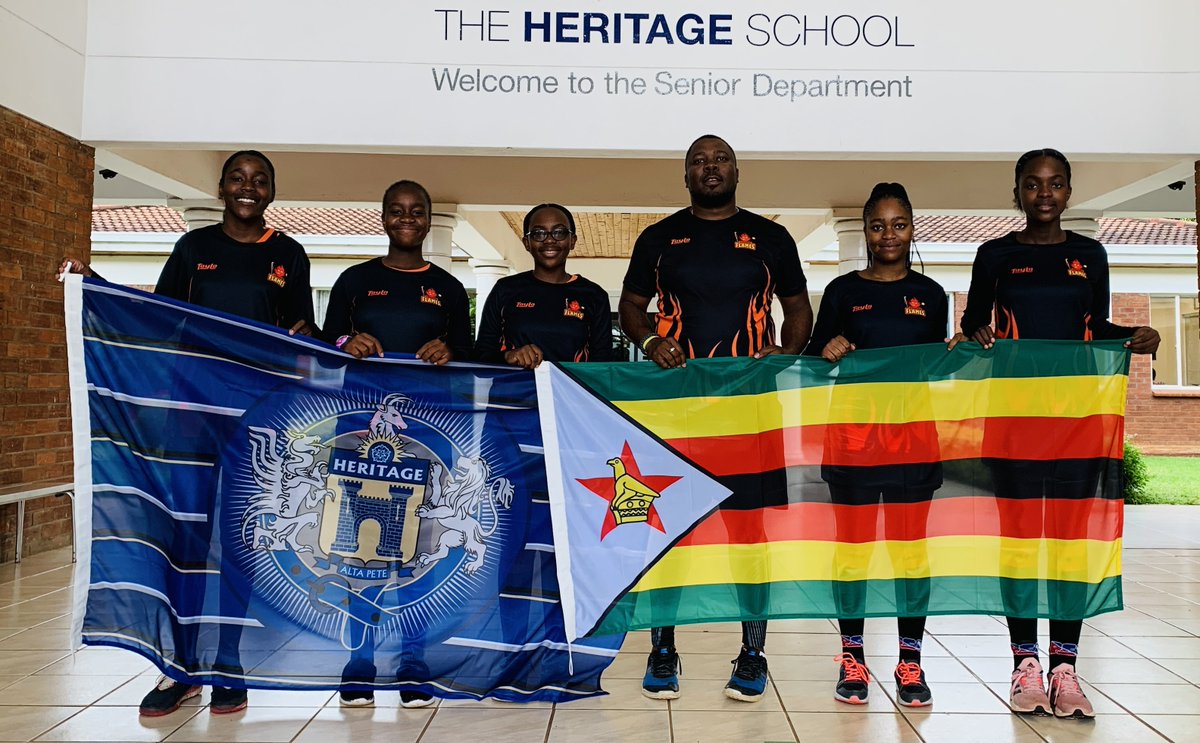 HeritageZW's tweet image. Five of our hockey players represented the Zimbabwe 🇿🇼 Flames u13s and u14s hockey teams. The team together with other selected pupils across the country traveled to Cape Town South Africa to participate in the annual PSI international Indoor hockey tournament this past December.