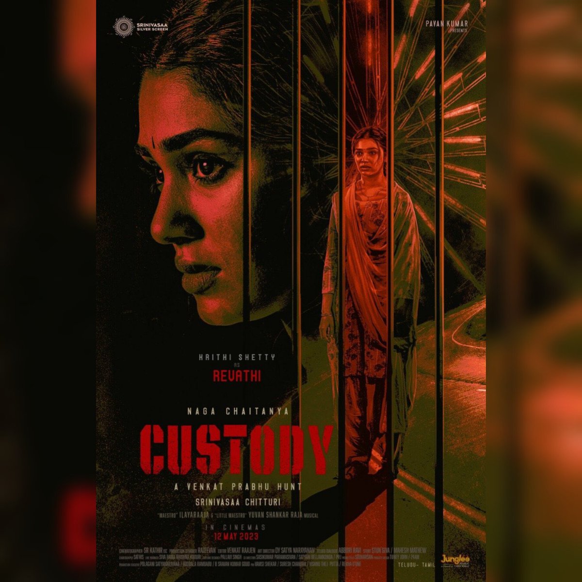 saloon_kada's tweet photo. #Custody : #KrithiShetty As Revathi♥️

Stars : Naga Chaitanya - Krithi Shetty - Aravind Swamy - Sarathkumar - Priyamani - Premji - Vennela Kishore 
Music : Yuvan - Illayaraja
Direction : Venkat Prabhu (Maanaadu)

MAY 12 2023 Release✌🏾
Telugu - Tamil https://t.co/loy9qrNnCe