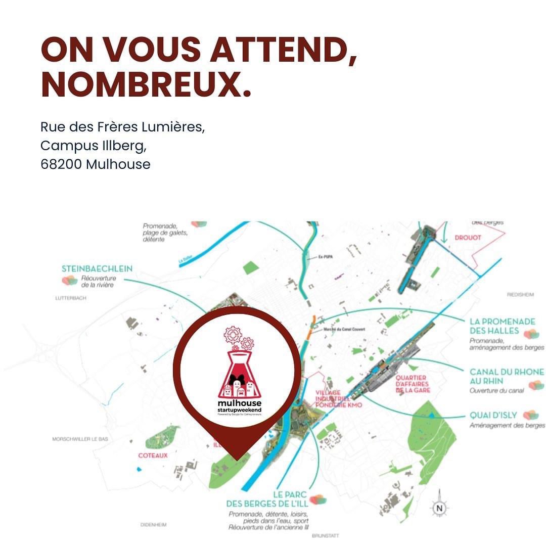 C’est officiel. 

Découvrez le lieu du Start Up Weekend de Mulhouse 2023 📍