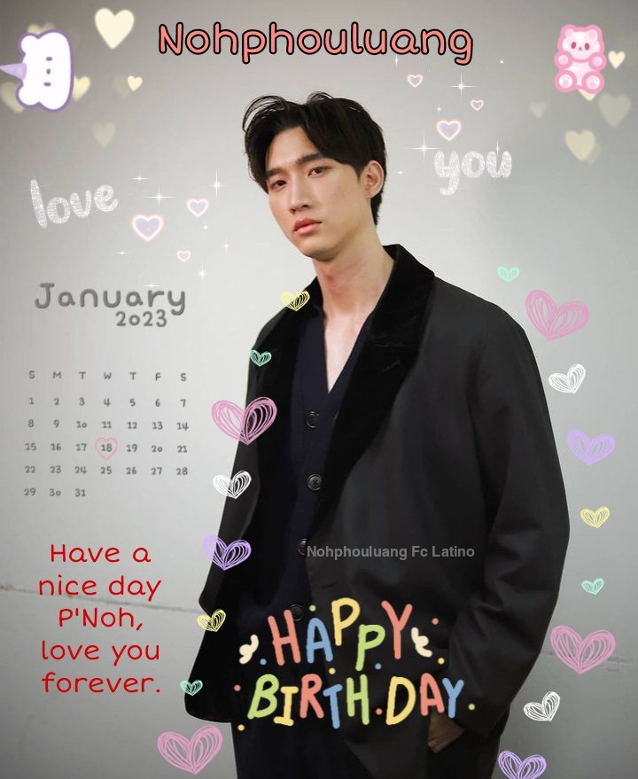Happy birthday sweet face, I wish you the best! success in everything and stay healthy, we send you a big hug. 🫶🏻 <a href="/NPhouluang/">Noh_Phouluang</a> 

#Happy25thNohBD
#nohphouluang #วีนัสของโน่