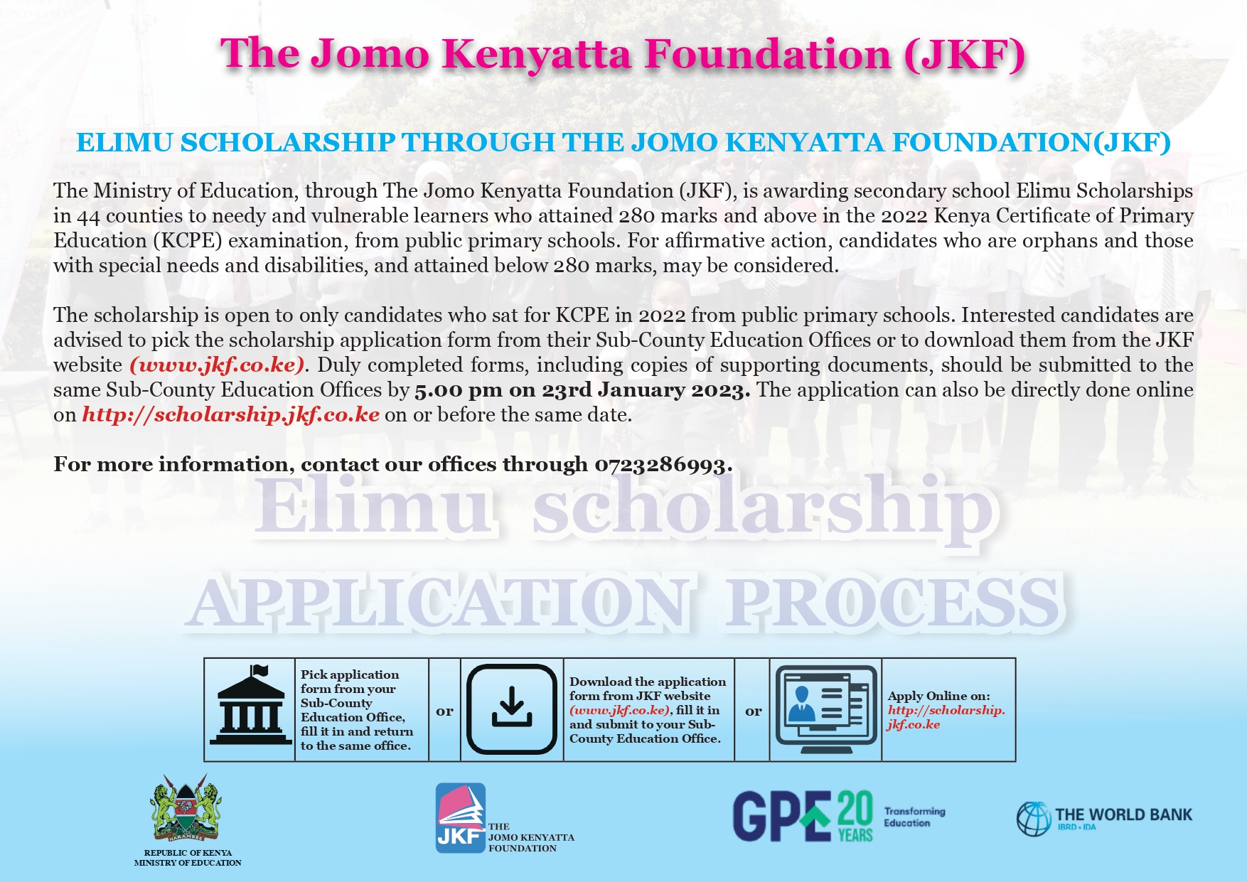 Jomo Kenyatta FDN on Twitter "The Ministry of Education, through The