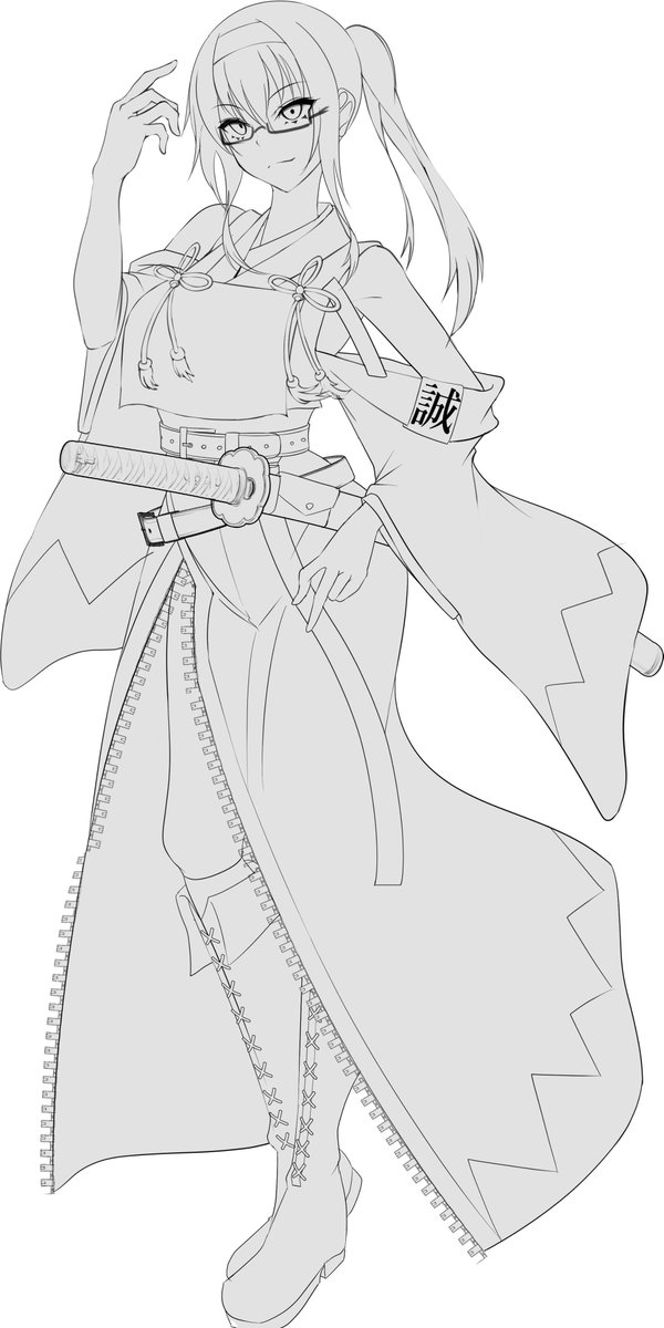 新選組をモチーフにした武装JK達です!
山南さん
#イラスト
#オリジナルイラスト 