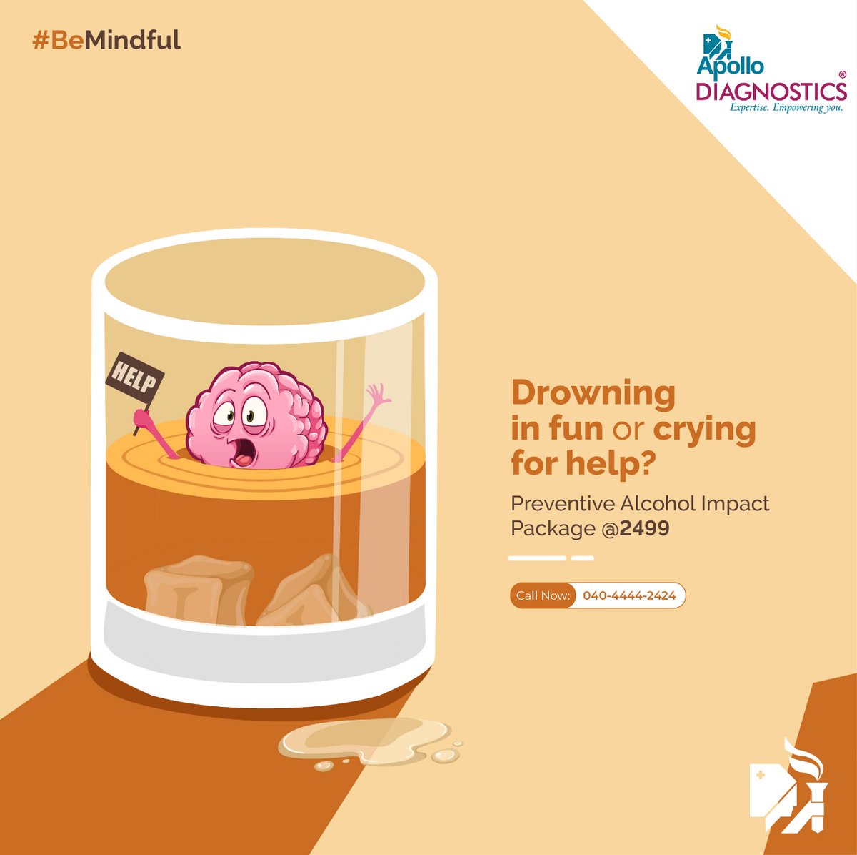 apollodiag's tweet photo. Intoxication can affect how your brain looks and works. Studies show that alcohol lowers the ability to think and make decisions.
Preventive alcohol impact package starting @2499
To know more call us on: 040-44442424.
#ApolloDiagnostics #Bemindful #TestWithApollo #Alcohol https://t.co/wYnWNvbPVL