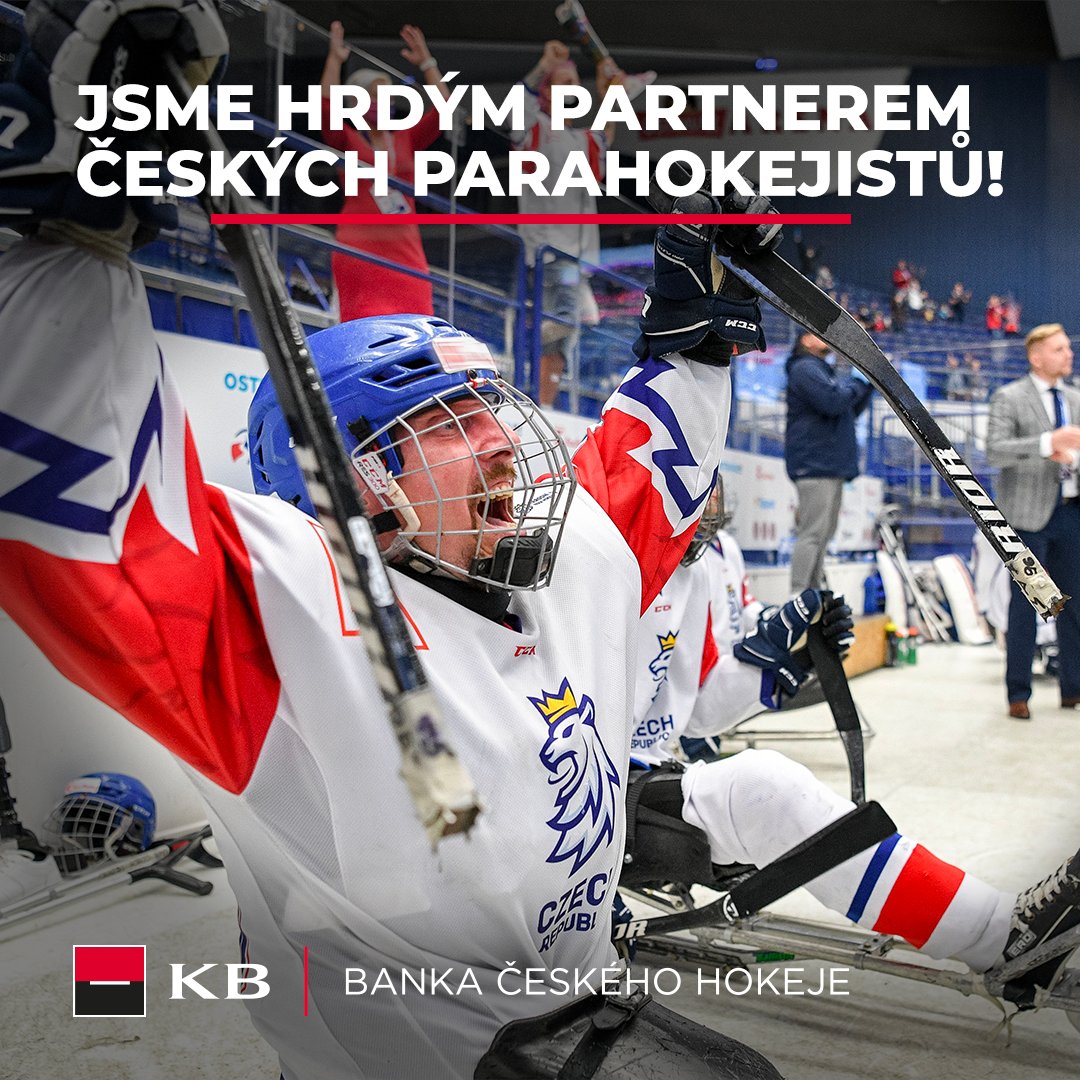 komercka's tweet photo. [#partnerstvi] 🏒 Jako banka českého hokeje s hrdostí a nadšením podporujeme @czehockey. Naše partnerství boří bariéry a my máme obrovskou radost, že se počínaje dneškem stáváme také oficiálním partnerem @parahockeycz. https://t.co/vlaPUC3e3F