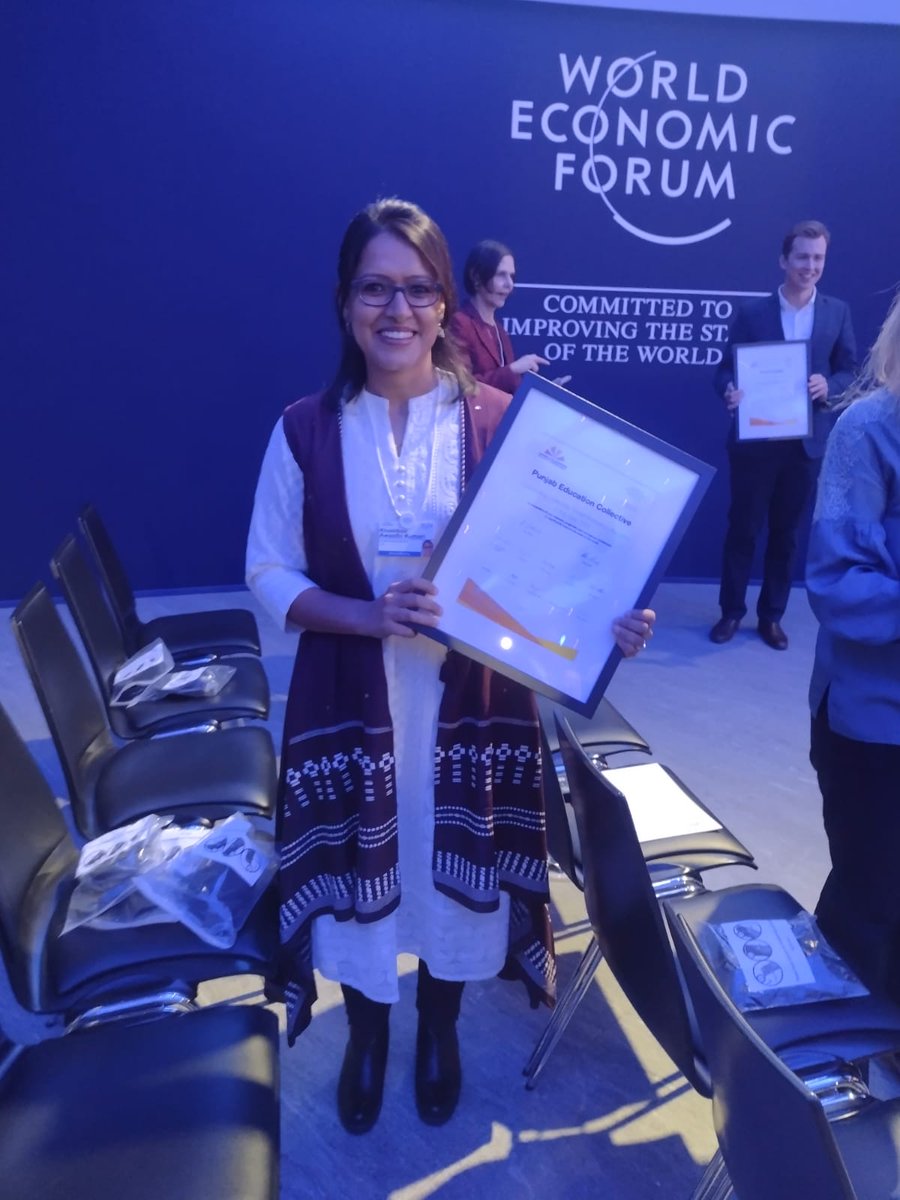 Singh92Saurabh's tweet photo. All about this evening &amp; this moment that will be cherished forever!! Grateful to @schwabfound for the global platform at @Davos #Gratitude @mantra4change
 @SanjhiSikhiya @samarthya_org 
 #schwabfound #wef23 #collectivesolcialinnovation #schwab @harjotbains @SchoolEduPunjab https://t.co/mnTFnkhcm3