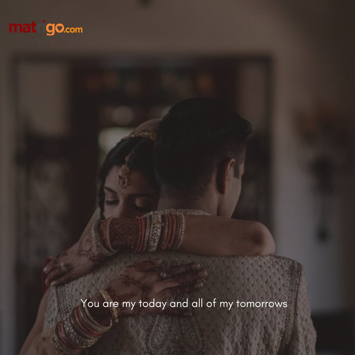 MatchRightGo's tweet photo. You are my today and all of my tomorrows.

#love #lovequotes #Matrigo #matchrightgo #couple #wedding #couplegoals #relationshipquotes https://t.co/S8mXCKvgVi