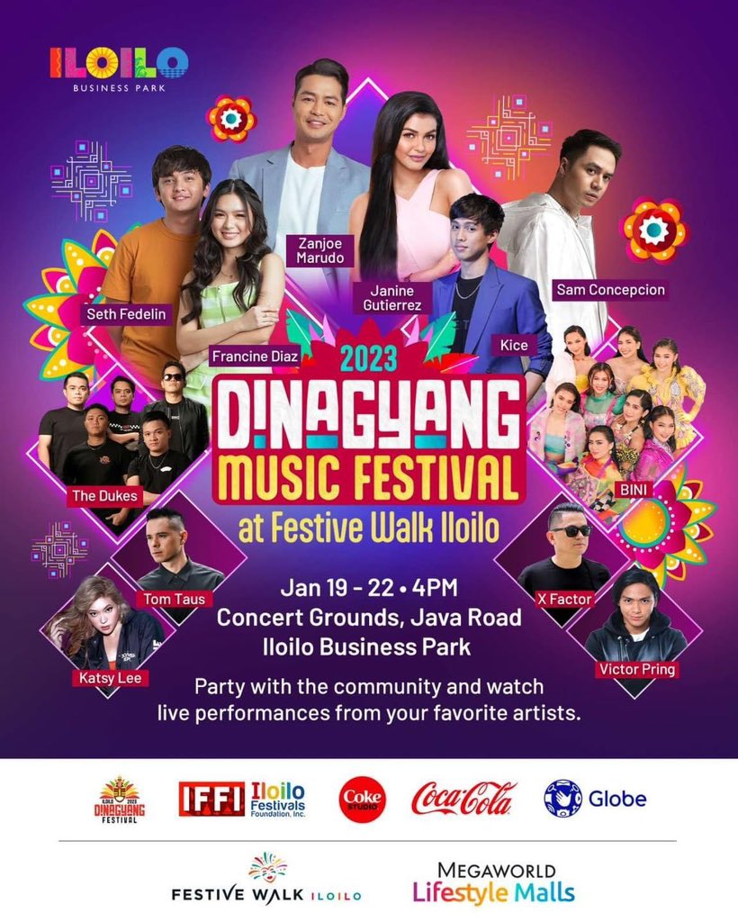 Festival Queens BINI will be at the Dinagyang Music Festival on January 22, 2023! 

🔗: facebook.com/10010342899931…

We will be giving away free handbanners (limited) to our Blooms there! 

See you all! #BINI <a href="/BINI_ph/">BINI_PH</a>