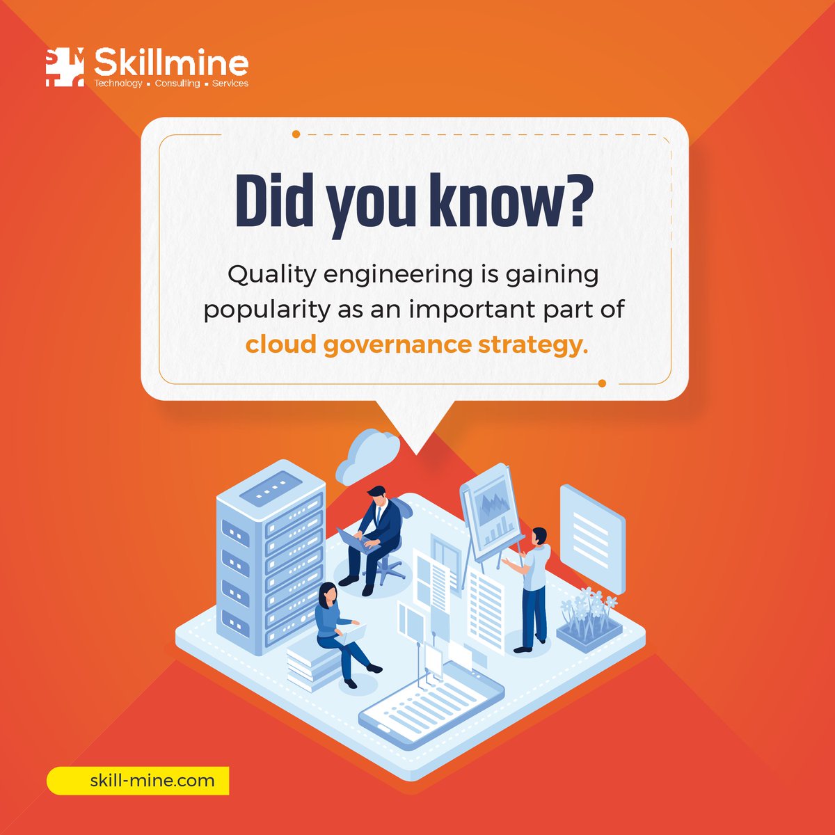 Skillminetech's tweet photo. Businesses are beginning to concentrate on #cloudgovernance and future readiness as the enterprise cloud market share increases.
#Qualityengineering plays a significant role in the governance strategy of many businesses.
#cloud #cloudmanagement #governancestrategy #Skillmine https://t.co/8ljo84kzeK