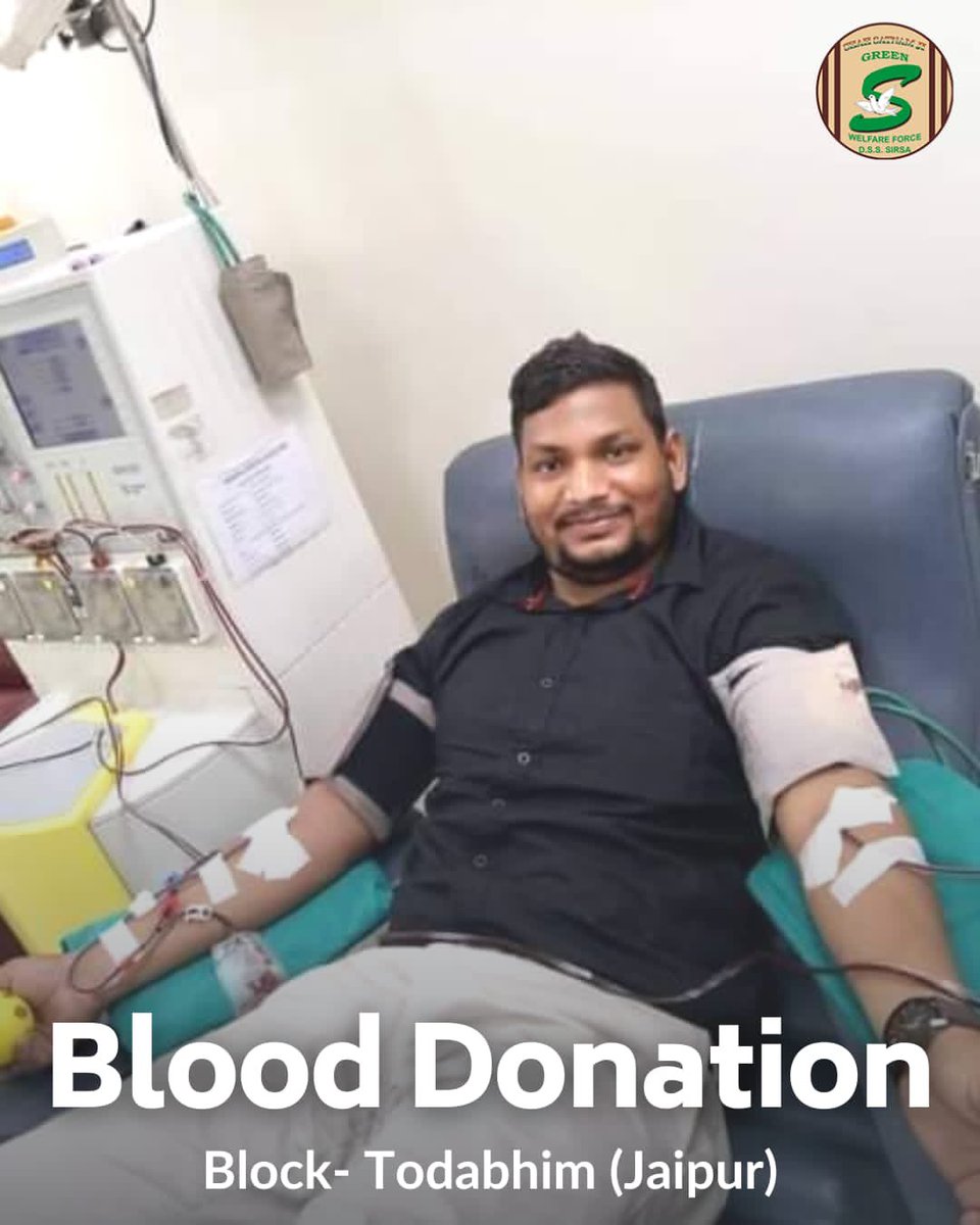 GreenSwelfares's tweet photo. One of the most noble acts a person can perform is donating blood. Voluntarily donate blood to save precious human lives. #DeraSachaSauda #BloodDonation #TrueBloodPump https://t.co/QtkBwskk2b