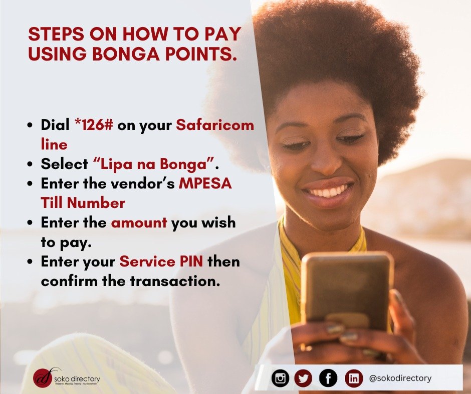 Soko Connect on Twitter "Steps On How To Pay Using Bonga Points Soko