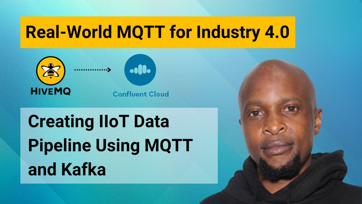 HiveMQ's tweet photo. Watch this insightful explainer video by @techbykudzi to learn how to create an IIoT data pipeline using #MQTT and #ApacheKafka
➡️ https://t.co/mPWeQqwFuV ⬅️
#Industry40 #IIoT #IIoTData #ConfluentCloud https://t.co/WD5fgHg1Fw