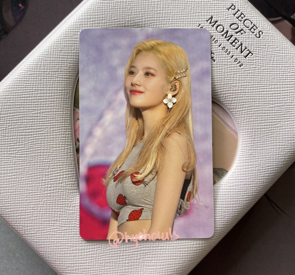 hyohauls's tweet photo. :¨·.·¨: 
 `·.. #adimailoftheday .ᐟ  

— hii, finally dumating din si sana twicelights 🫶🏻 thank u so much po, more tingi lapags to come ^^ till our next transaction !! 

(ang kupad na ng flash kaya now lang dumating :<) 
@parkshinkim ✦ #pskproofs https://t.co/tmnbchdMxD