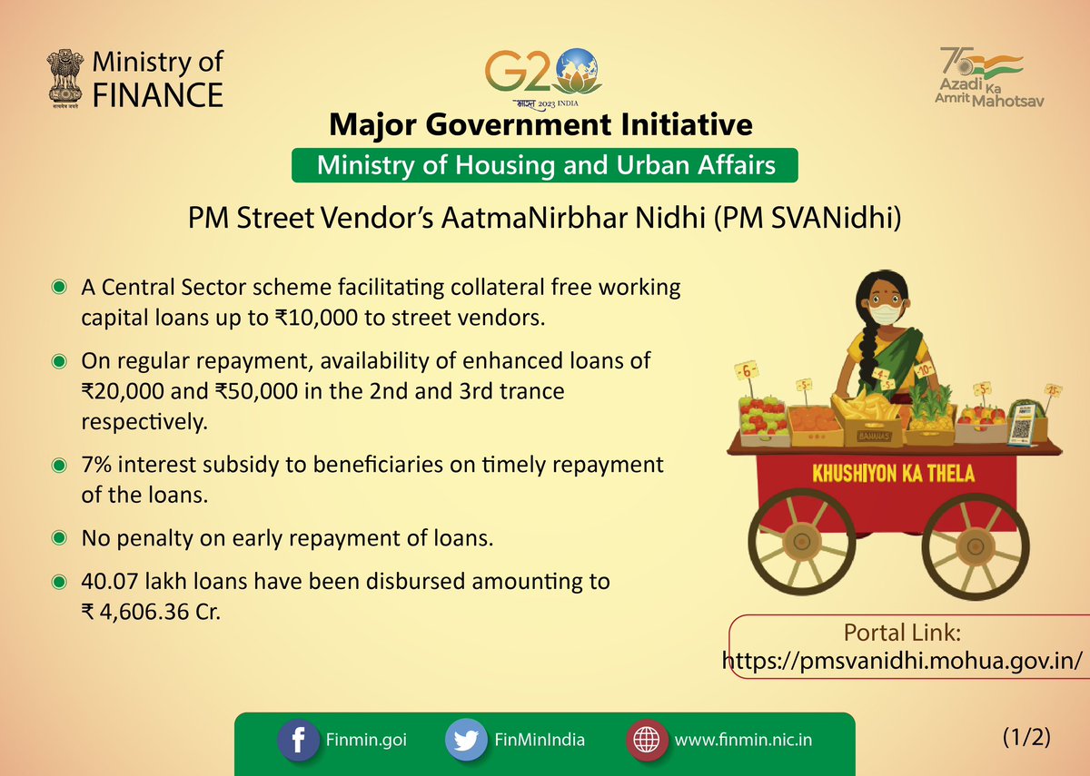 PIB India on Twitter "With over 40 lakh loan disbursements worth Rs
