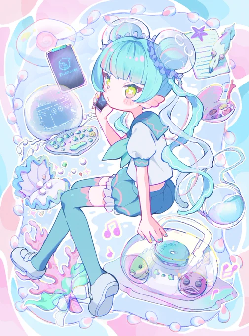 Ocean life#oc  #創作  #illustration 