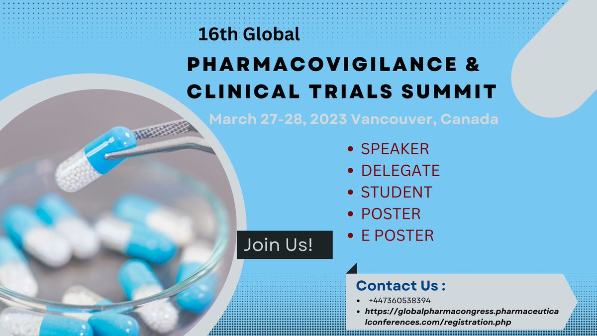 Let your Research be #Globalized by attending in #ClinicalTrials 2023 conference. Registrations are open. Submit Your Abstract. #abstract #registernow #globalconference #canada