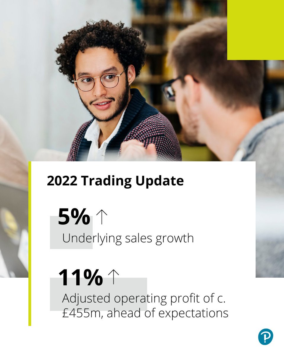 Today we released our 2022 Trading Update. A very different Pearson continues to take shape, one that's becoming more digital, interconnected & consumer-focused. Read more from CEO Andy Bird: bit.ly/2022TradingUpd…