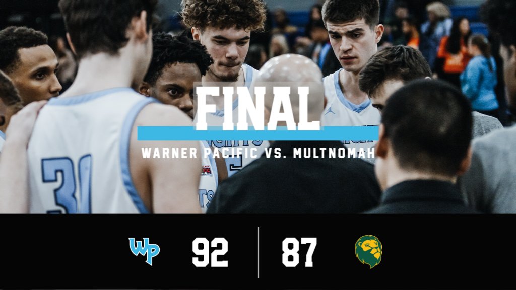 wpuknights's tweet photo. Knights take down the Lions and earn their 5th win in a row!
Isaac Etter: 26 pts, 6 ast
Dakota Reber: 26 pts, 7 reviews
Maxwell Moses: 18 pts, 7 reb
#GoKnights #TheWarnerPac https://t.co/mRl50FsI73