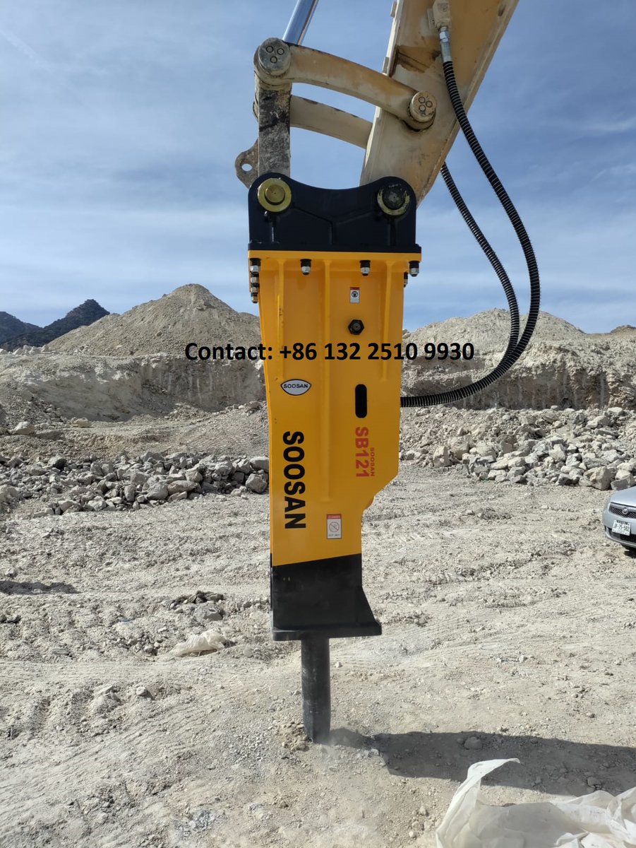 SOOSAN SB121
Chisel dia: 155mm
Suitable Excavator: 28-35 Tons
Email: soosan2@soosan.net.cn
Tel/Whatsapp: +86 132 2510 9930