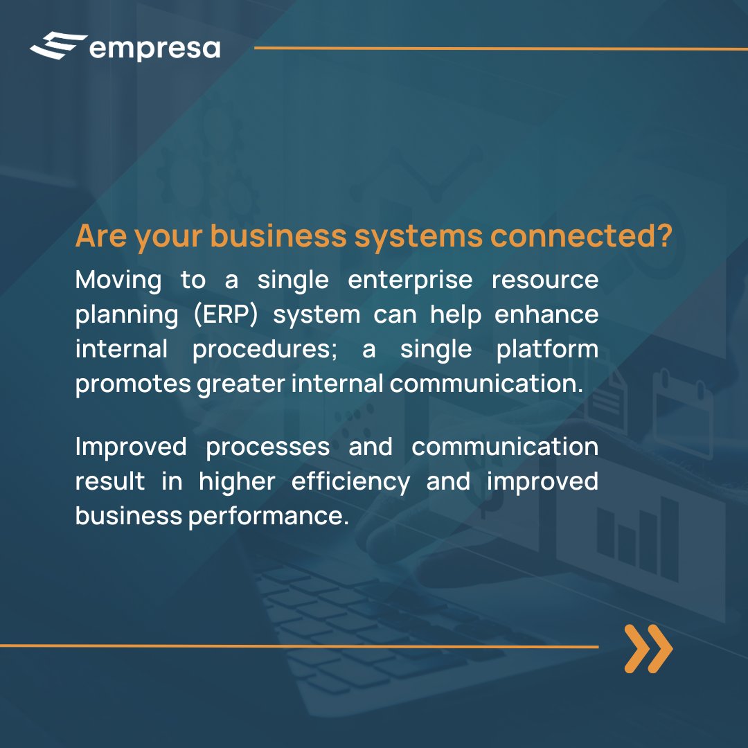 Growing from a small business to a medium-sized business to a large organization presents an increasing number of challenges. ERP systems such as Empresa help businesses maintain competitive advantages and maximize growth potential.

#businessproblems #ERP #growth