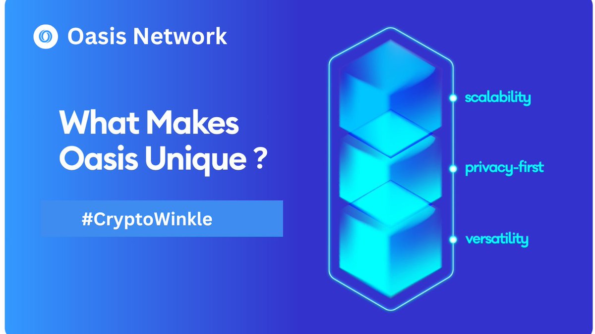 CryptoWinkle's tweet photo. The @OasisProtocol is set to change the game for privacy in the Web3 🛡️

#OasisNetwork is the leading privacy-enabled and scalable layer-1 #blockchain network with it's unique technology👇
🌹Scalability
🌹Privacy-first
🌹Versatility

$ROSE #CryptoWinkle #DeFi #Crypto #Web3 https://t.co/hirhnCQoNe