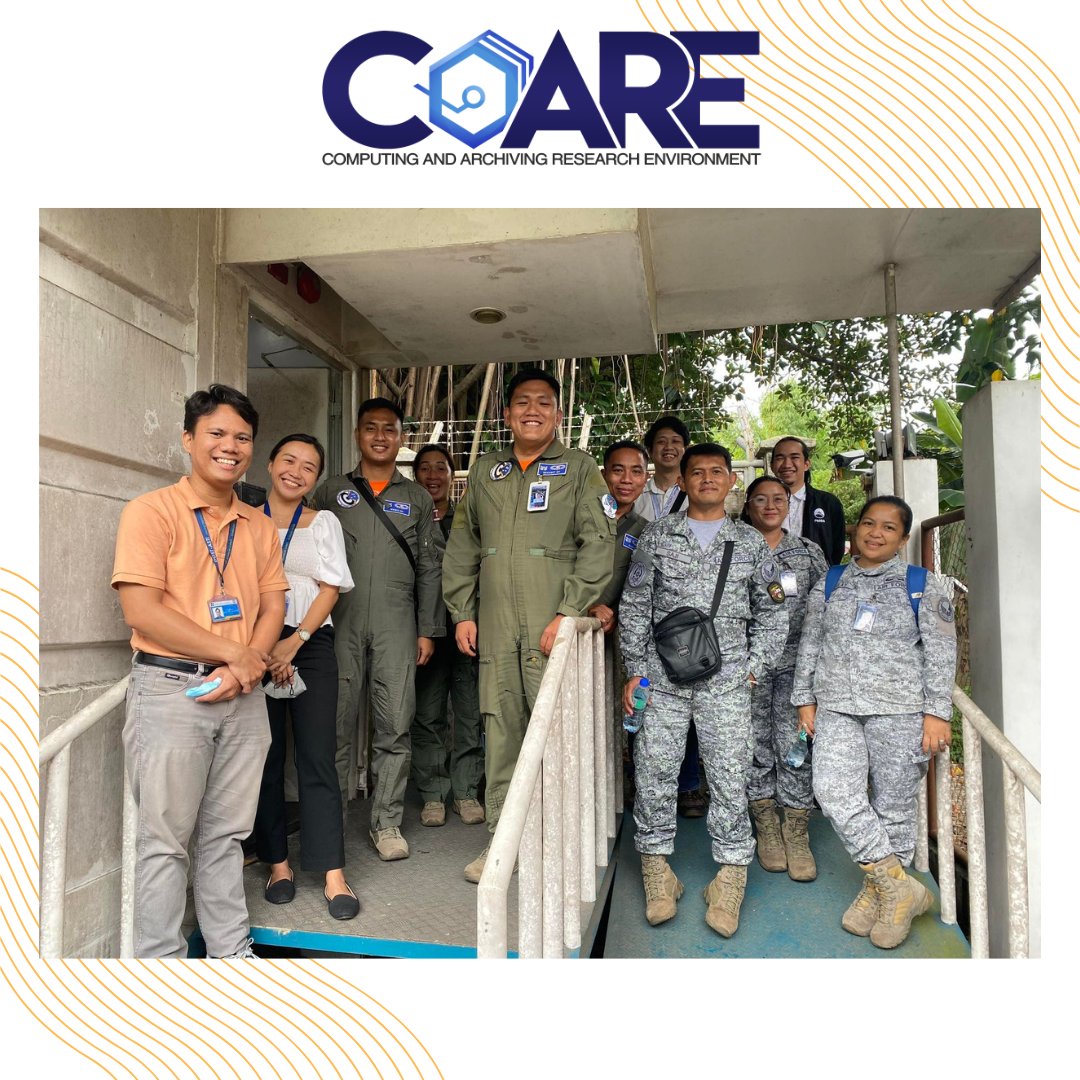 Representatives of the Philippine Air Force Air Defense Command, 580th Aircraft Control and Warning Wing had the chance to visit and tour around the COARE Research Data Center and learned more about COARE services.