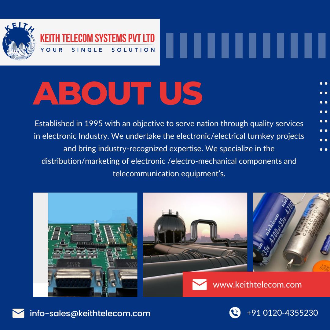 Keithtelecomsy's tweet image. Over the years, we have gained vast experience in marketing electronic and electro-mechanical products in India. 

We look forward to a bright future where our products serve the needs of millions of people. 

#consumerelectronics #semiconductor #importandexport #semiconductor