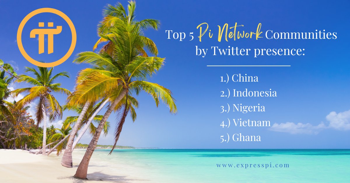 michael_ceo's tweet photo. Top 5 Pi Network Communities by Twitter presence:
1.) China
2.) Indonesia
3.) Nigeria
4.) Vietnam
5.) Ghana
π Join us at https://t.co/ZKJMt1CCSJ if you're looking for the latest ecommerce products.
#TPG
#PiNetwork
#PiPayment
#Bitcoin
#Picoin
#TiPiGi
#EpiMall https://t.co/BI2eT6NFXQ
