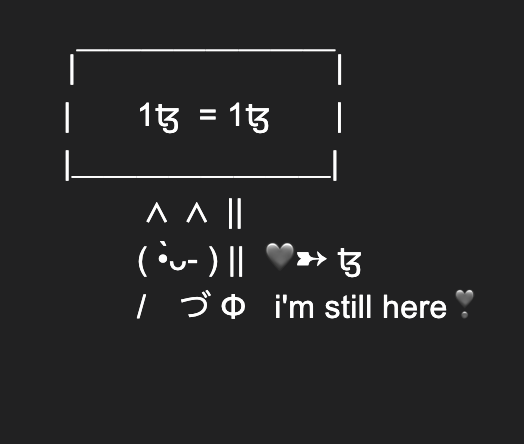 guruguruhyena's tweet image. 🤗thankyou 4 ur support @canekzapata alwayz arigato🙏☁︎✨

❤️➸ we r still here

👉Collect for 0.10ꜩ  #tezos 
typed.art/8782 @typed_art
objkt.com/asset/typed/87… #twitfi #typedart