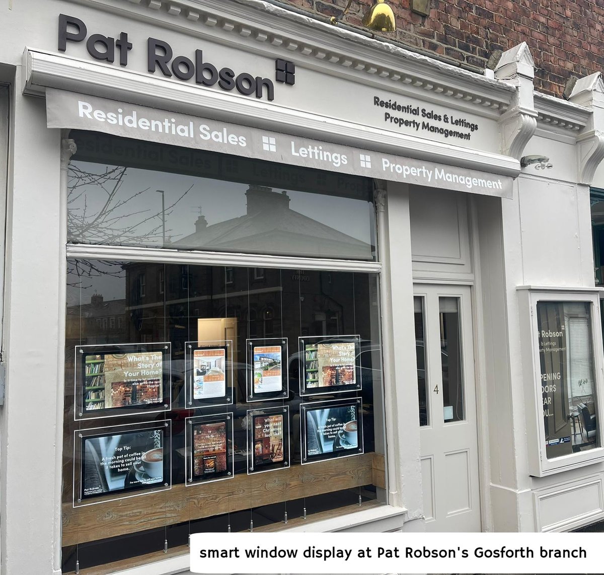 MidWestDisplays's tweet photo. We've completed two projects for #newcastleupontyne #agents @Pat_Robson At their #Gosforth we installed #LED #lightpockets and at #Haymarket city centre #branch more #madeinbritain lightpockets and a #stateoftheart #digitalscreen More here https://t.co/luQfml9VrR #estateagency https://t.co/bOXS3inEvC