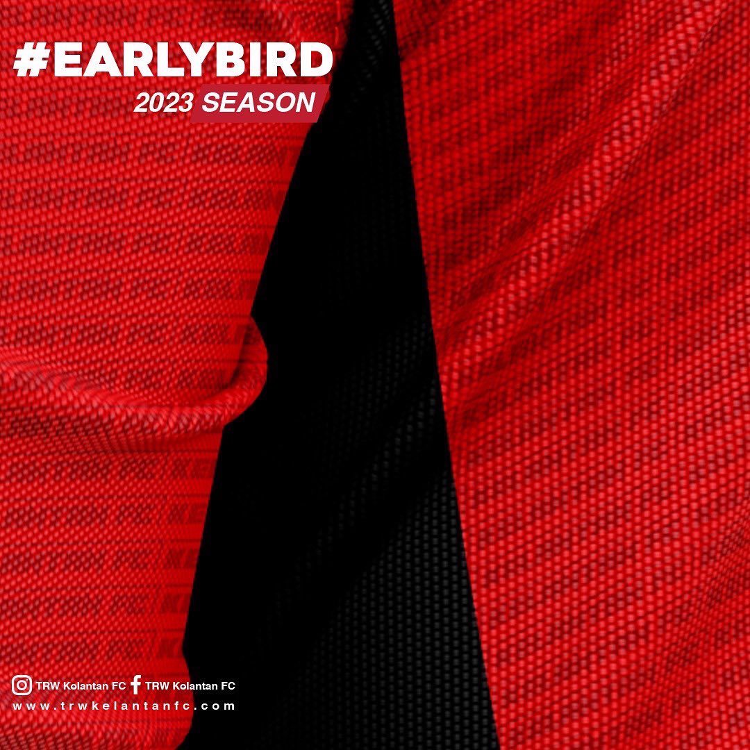 kelantanfc_trw's tweet photo. Elemen jersi HOME kembalikan zaman era 90-an The Red Warriors ๐ฅ๐ซฃ
Moden + Elegan ๐
๐ https://t.co/o7XbKyfK6F
#Newjersey2023
#Fansedition https://t.co/iuRtgbAoCB