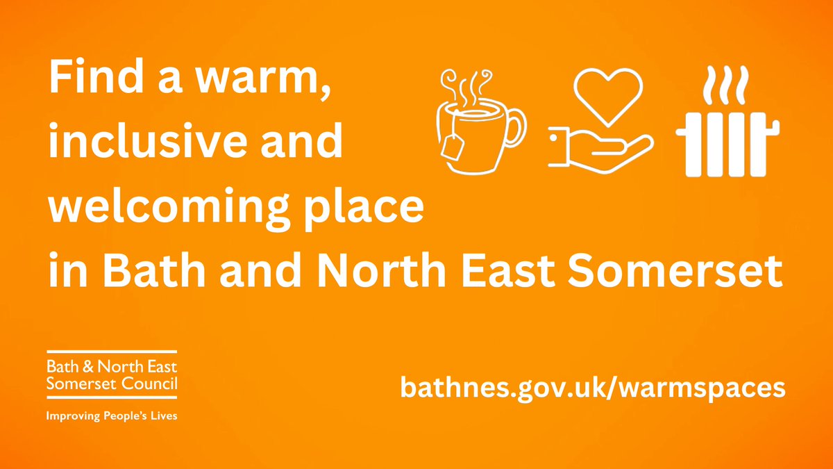 bathnes's tweet photo. Need somewhere warm to stay? https://t.co/DbfSi1lvhB

There are currently 54 venues across B&amp;NES offering people a warm space. https://t.co/YH6I2Nb272