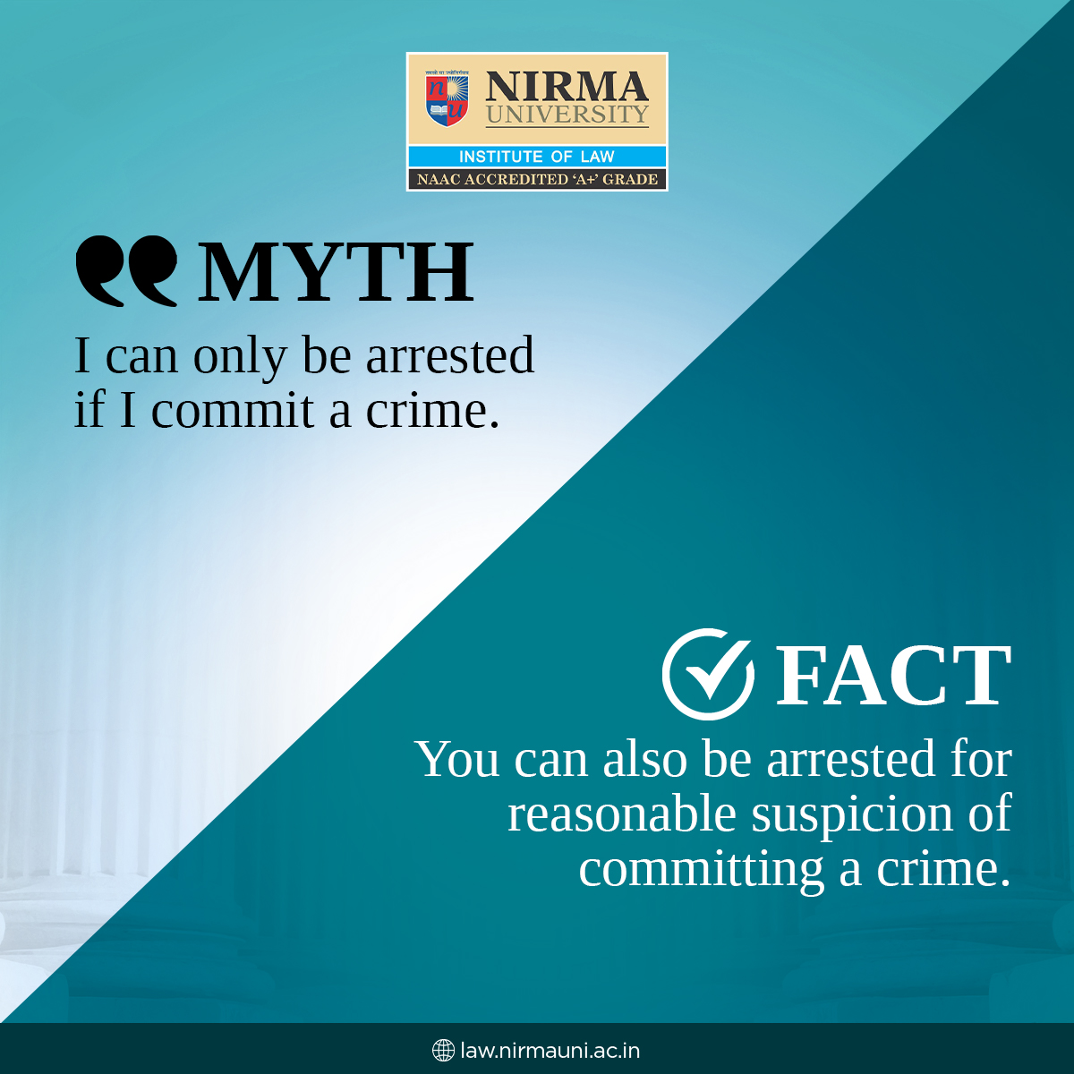 ILNUOfficial's tweet photo. Myth or fact? 

Part 2 of our #BustingLawMyths series delves deeper into uncovering the truth behind common misconceptions in the legal sector. Don't miss out on this enlightening read! https://t.co/QFZ9ZzVJEV