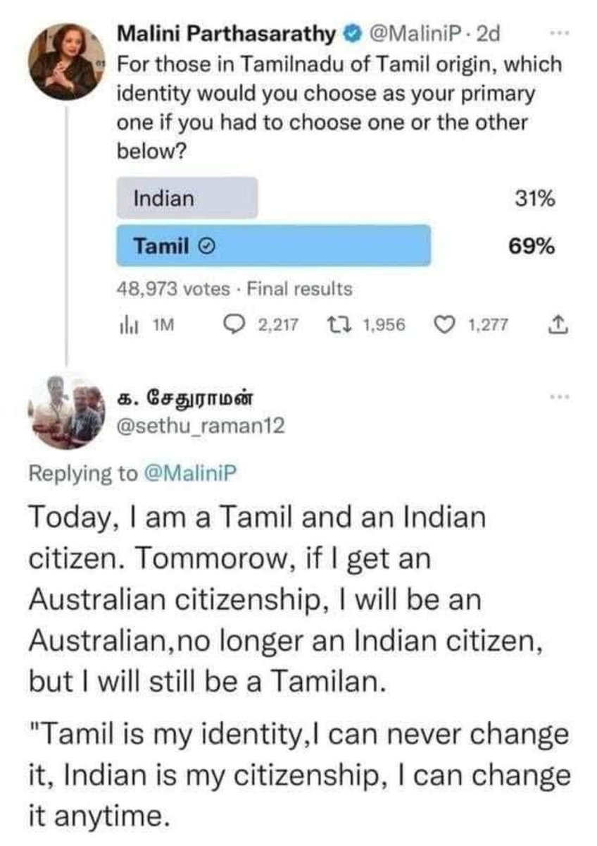 Power of one's identity #tamilan always