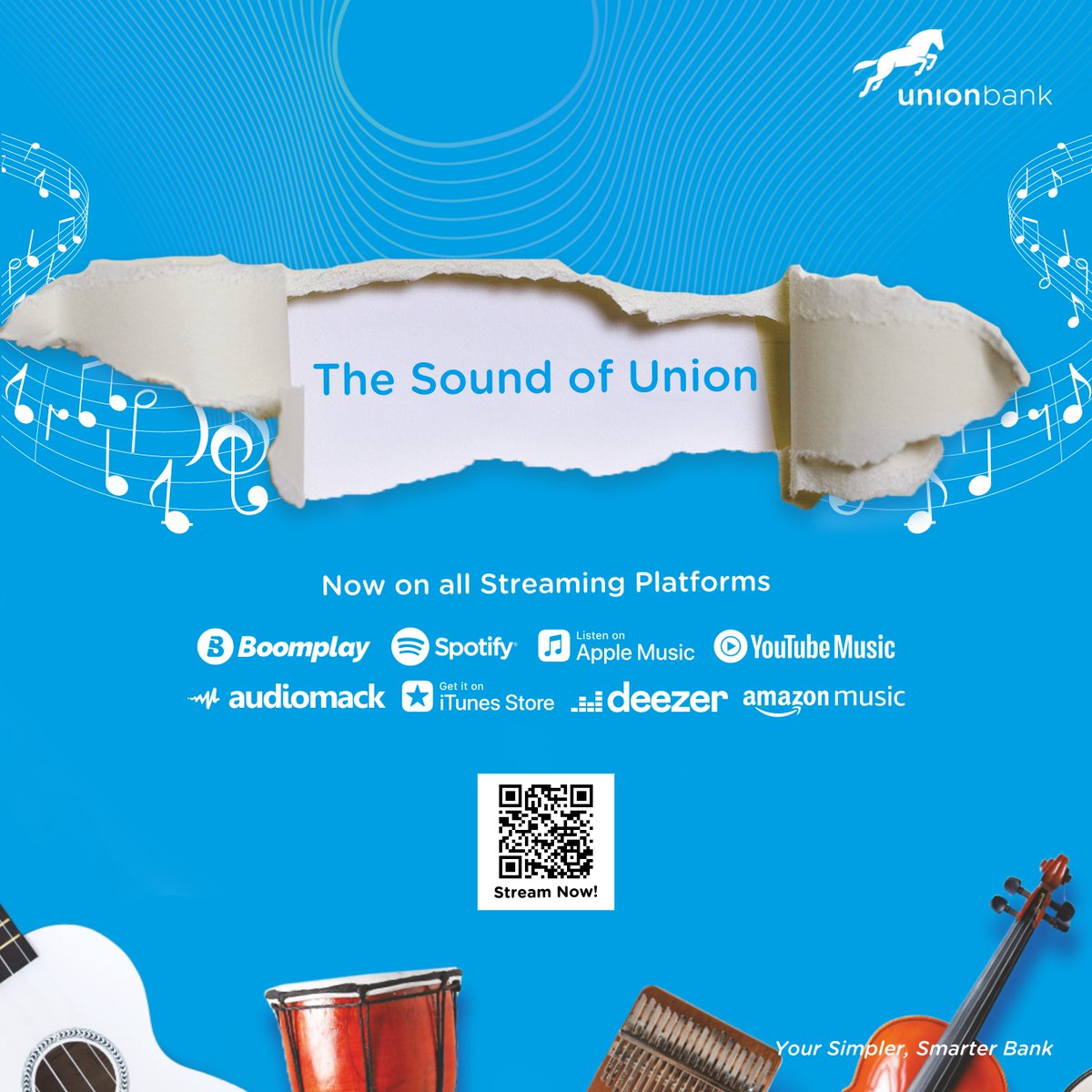 UNIONBANK_NG's tweet photo. The Sound of Union is now available on all music streaming platforms!
Click here: https://t.co/DD2WOTW8yz to listen to the #SoundofUnion on your preferred music streaming platform and share your favourite genre in the comments.
#SoundofUnion #TheSoundofUnion #Sound #Music https://t.co/e0sSQOTs9P