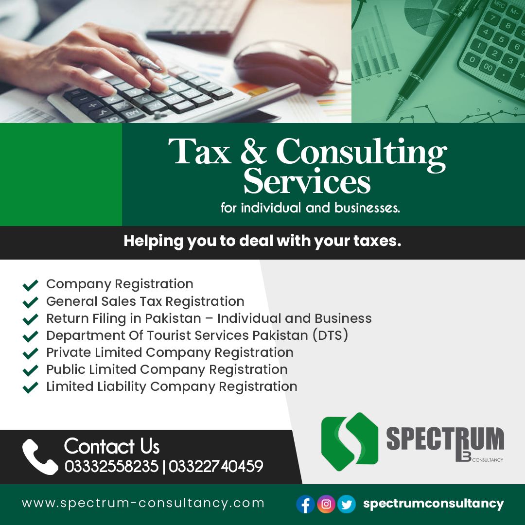 spectrumpak's tweet photo. Spectrum Consultancy is an authorized sales tax consulting firm that presents a broad range of sales tax services and answers your queries at any time.
Get a consultation from certified tax consultants 
 03332558235 | 03322740459 | 03002195228
 https://t.co/FLHhxFHRGm https://t.co/LAwmQlbwM2