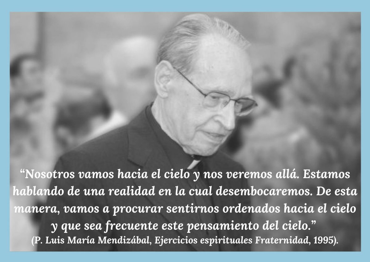 Esta tarde a las 19:30 h., en el Santuario Diocesano de los Sagrados Corazones de Toledo, nos reuniremos a dar gracias a Dios por la vida y el ministerio del P. Luis Mª Mendizábal en el quinto aniversario de su fallecimiento, presididos por Mons. Francisco Cerro.