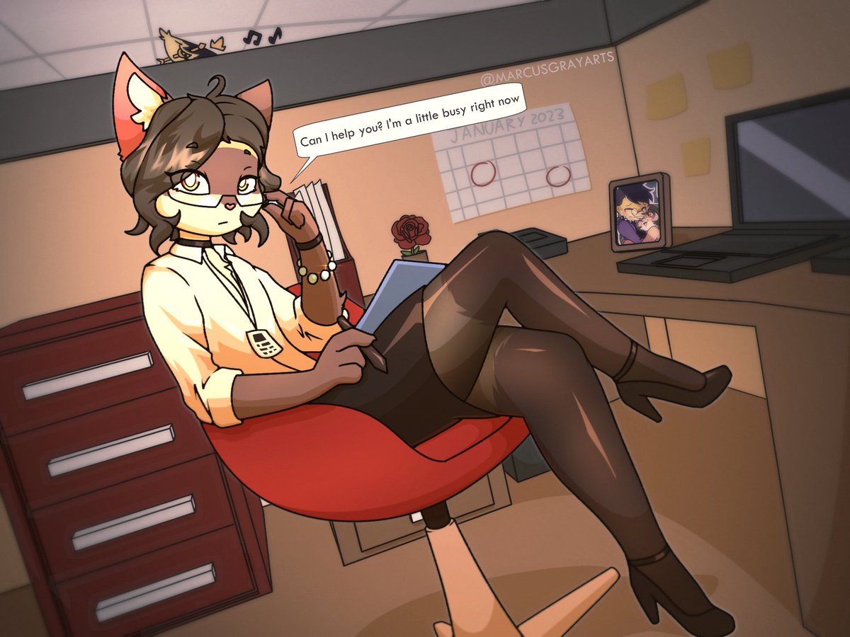 Working hard? Hardly working?
Or maybe making you hard :3c