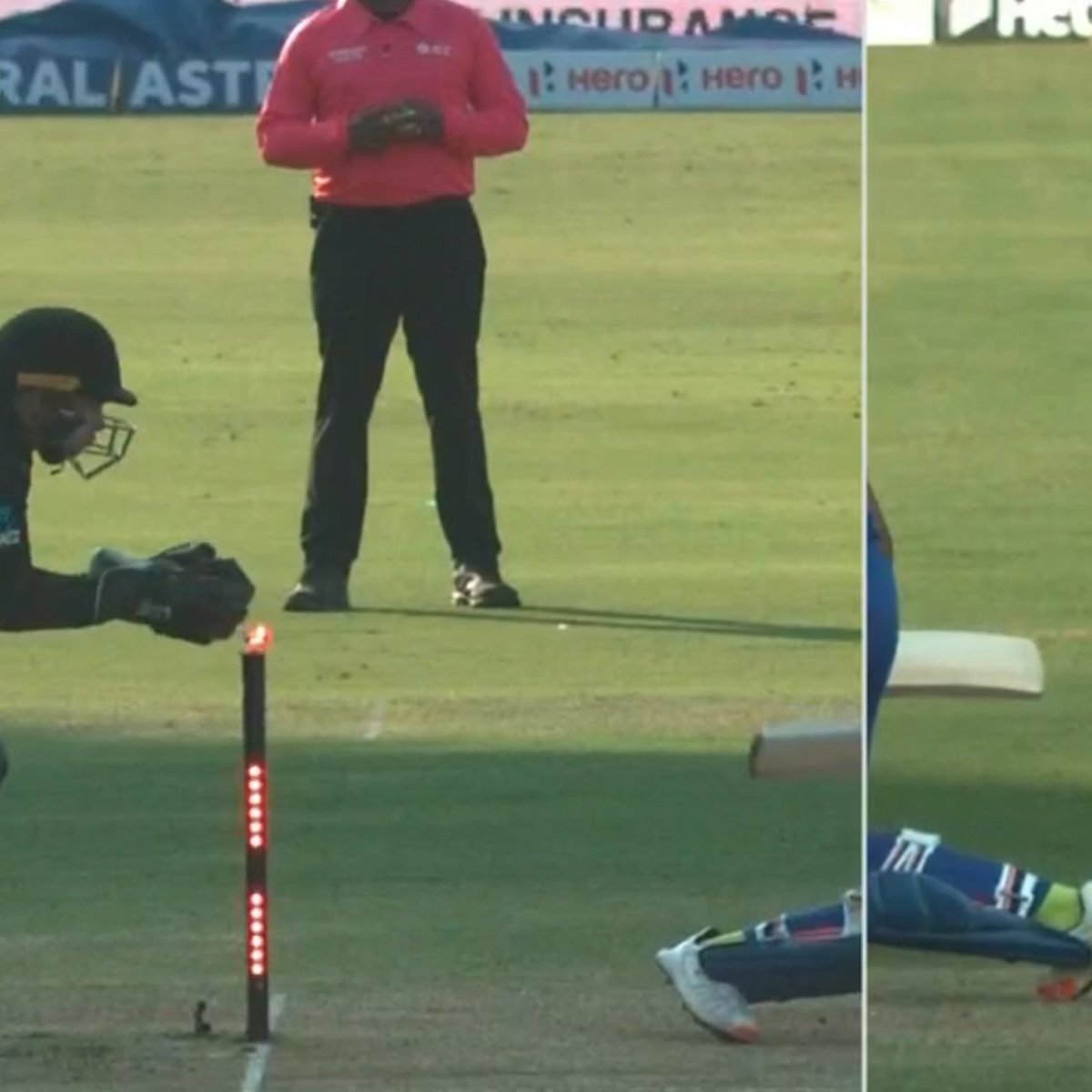 FlashCric's tweet photo. Is this the worst TV umpiring decision of all time?

Hardik Pandya was given out BOWLED despite the ball clearly going into Tom Latham's gloves before the bail was flicked off!

FOLLOW #INDvNZ LIVE: 
👉 https://t.co/7GgzYGopeE 👈 https://t.co/ph1HjWuWhL