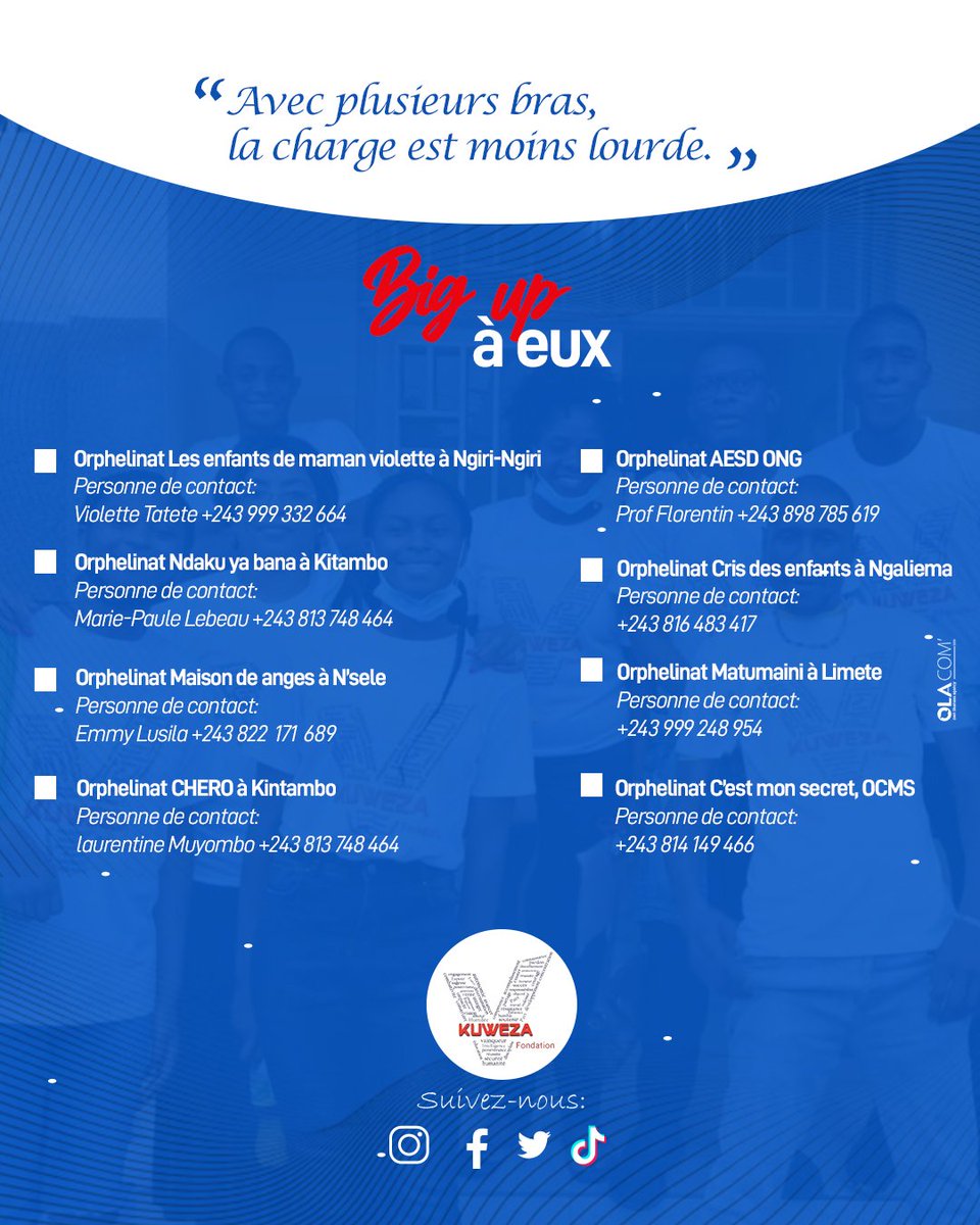 K_F_Rdc's tweet photo. Voici quelques orphelinats que nous avions visités en 2022.

Des centres d'accueil et d'hébergement font un super travail.

Nous vous invitons à aller les visiter et à les soutenir si vous le pouvez... Un sac de riz, du sucre, de l'huile, du savon, des serviettes hygiéniques... https://t.co/PIFtX4mHUx