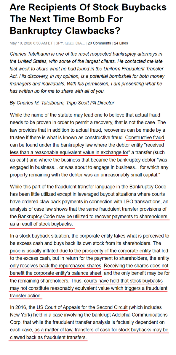 Noblesse129's tweet photo. @gonbegood @O_Mr_O @bkclaims @AFTXcreditor @smoltingy @wassielawyer Not ruling out the use of "intentional fraudulent transfer" but since it's harder to prove, constructive fraudulent transfer comes into play and it does not require any element of fraud/knowledge. https://t.co/yBX6es9pCK